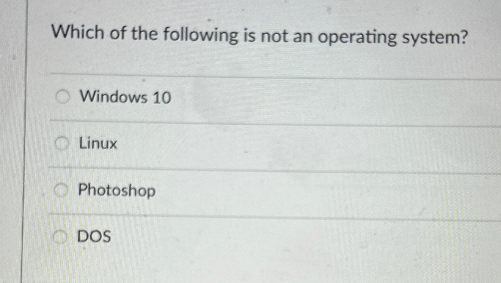 Solved Which of the following is not an operating | Chegg.com