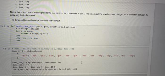 Solved Train-test split It is common practice to randomly | Chegg.com