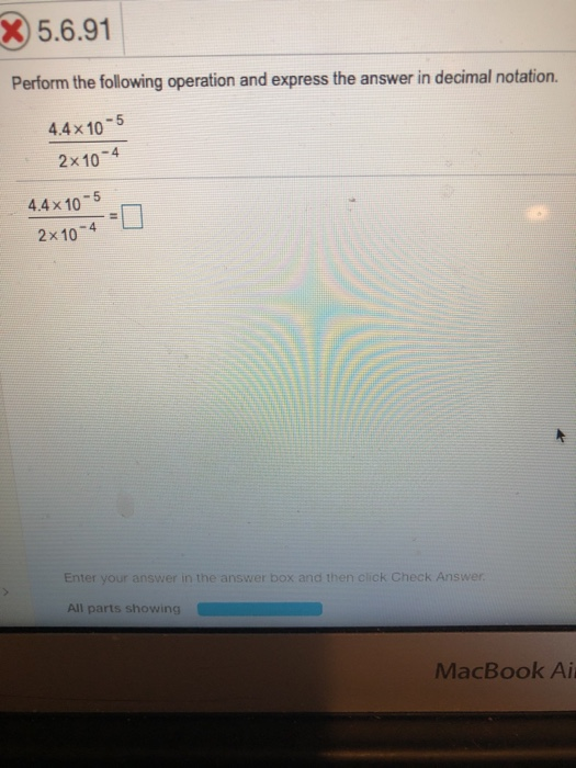 Solved X 5.6.91 Perform the following operation and express | Chegg.com