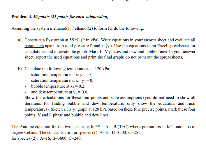 Solved Problem 4. 50 ﻿points ( 25 ﻿points for each | Chegg.com