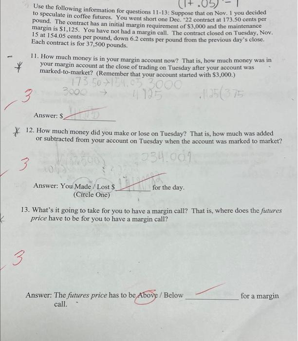 Use the following information for questions 11-13: | Chegg.com