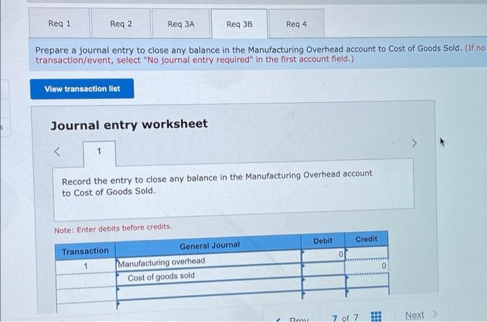 Solved Need help with requirement 3B only and then on | Chegg.com