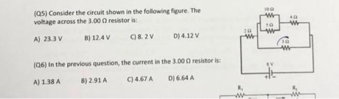Solved 100 40 w (25) Consider the circuit shown in the | Chegg.com