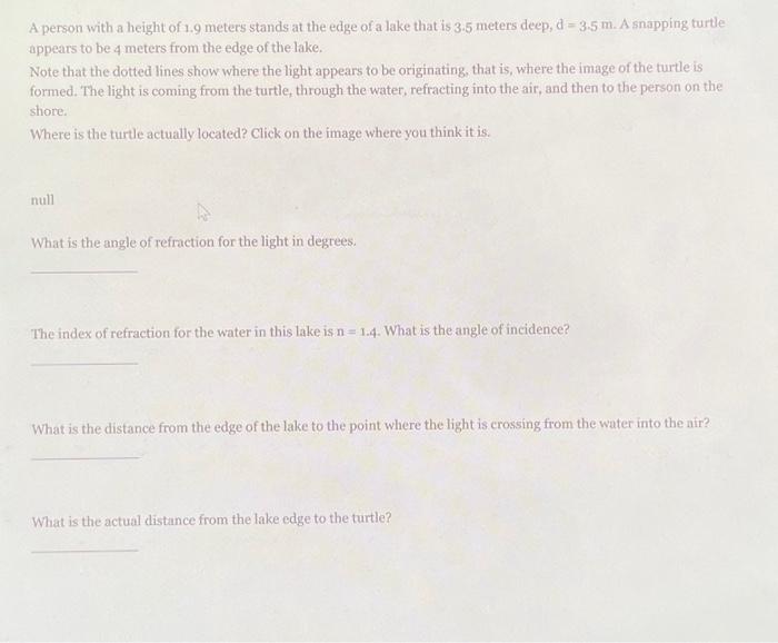 Solved A person with a height of 1.9 meters stands at the | Chegg.com