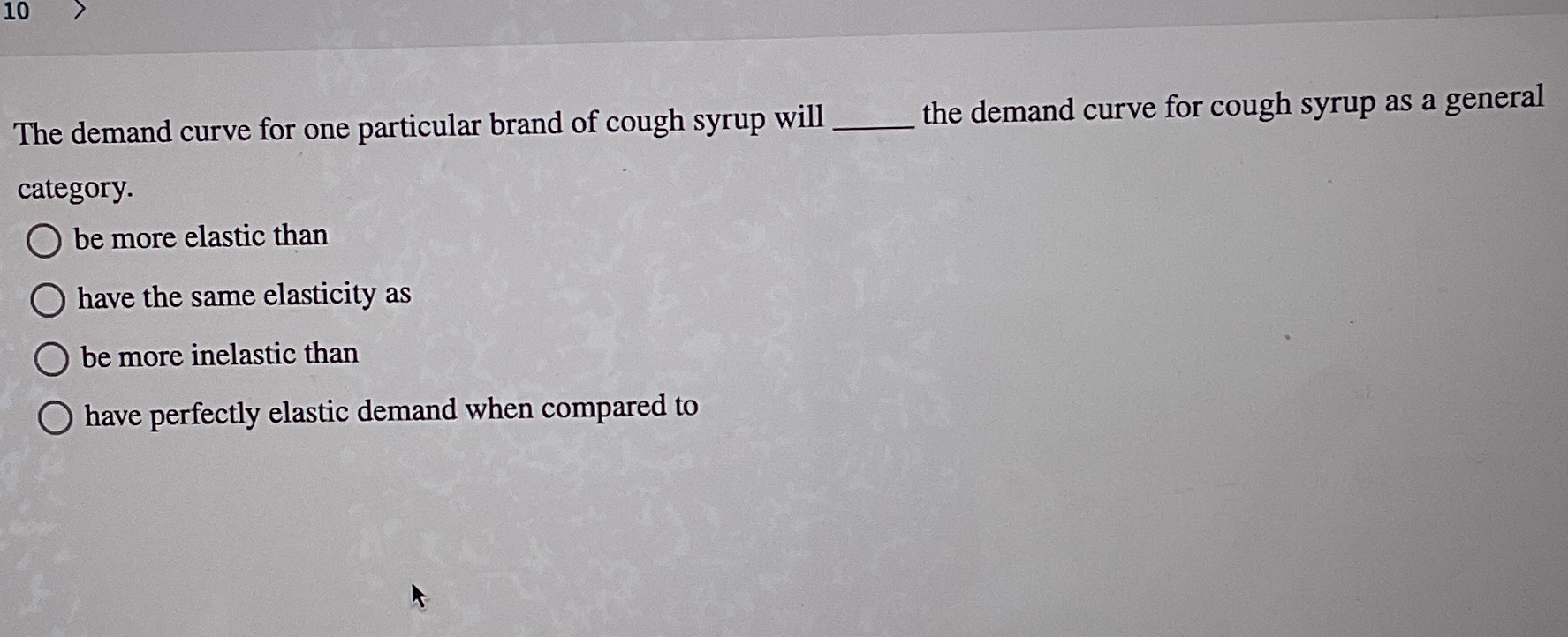Solved The demand curve for one particular brand of cough | Chegg.com