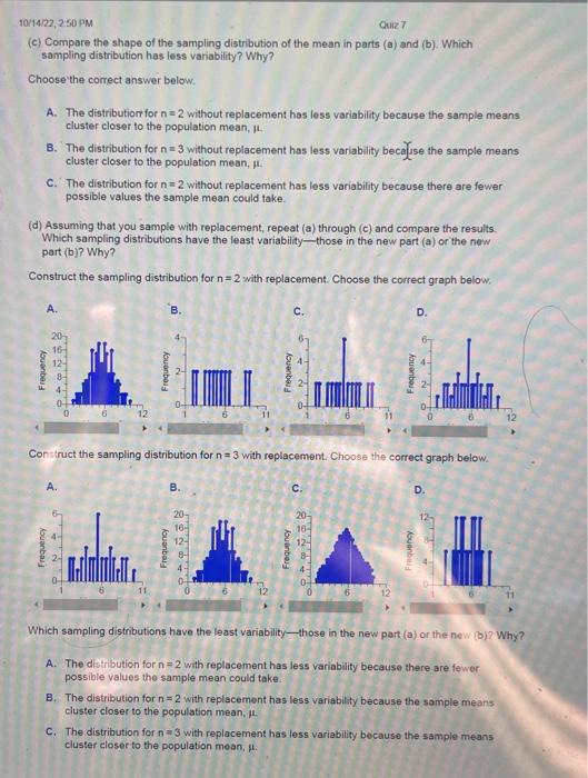 Solved Assuming that you sample without replacement, select