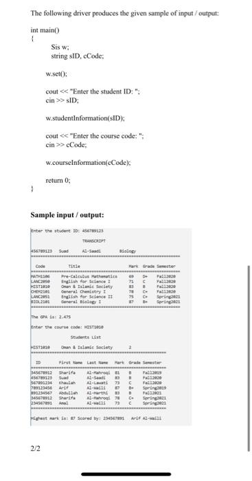 Solved solve it in 8 file, for each problem 2 files one for | Chegg.com