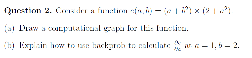 Solved Question 2. ﻿Consider a function | Chegg.com