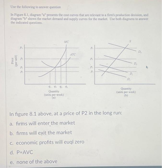 Solved Use The Following To Answer Question In Figure 8 1