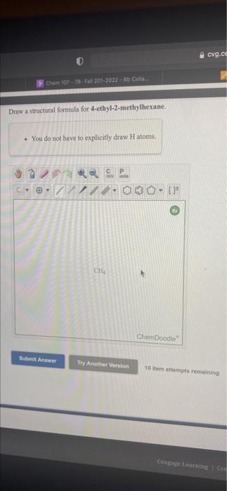 Solved cvg.ce Chem 107 Fol 201 2022 Cola Draw a Chegg