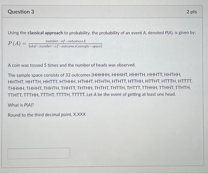 Solved Using the classical approach to probability, the | Chegg.com