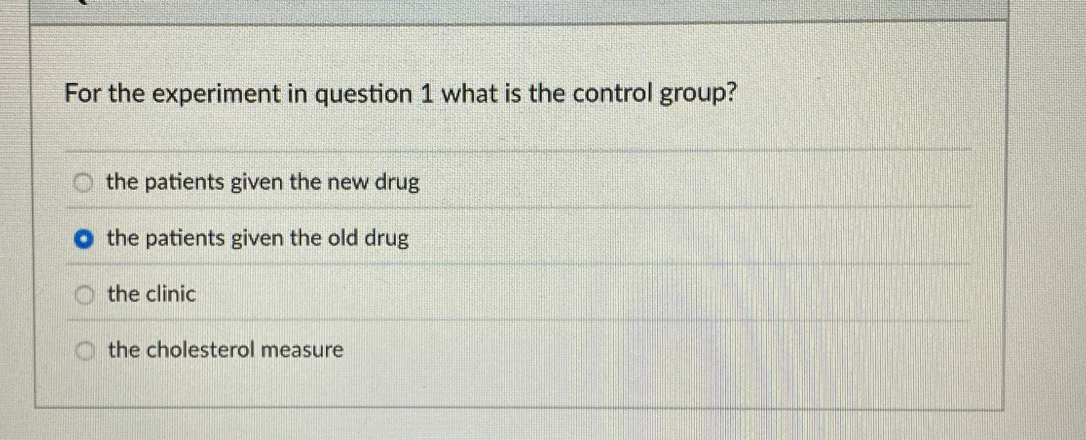 Solved For the experiment in question 1 ﻿what is the control | Chegg.com