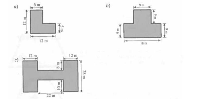 Solved Q2) Determine the area of each floor of the buildings | Chegg.com