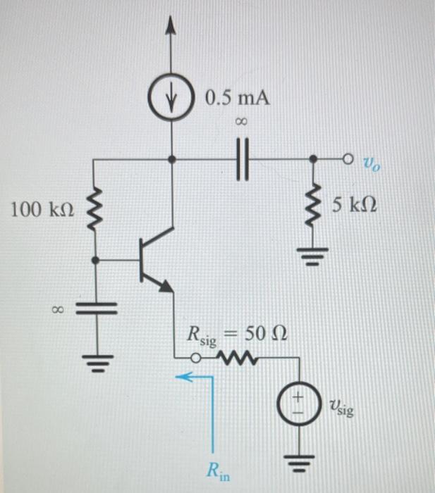 Solved For the circuit provided find the voltage gain Av = | Chegg.com