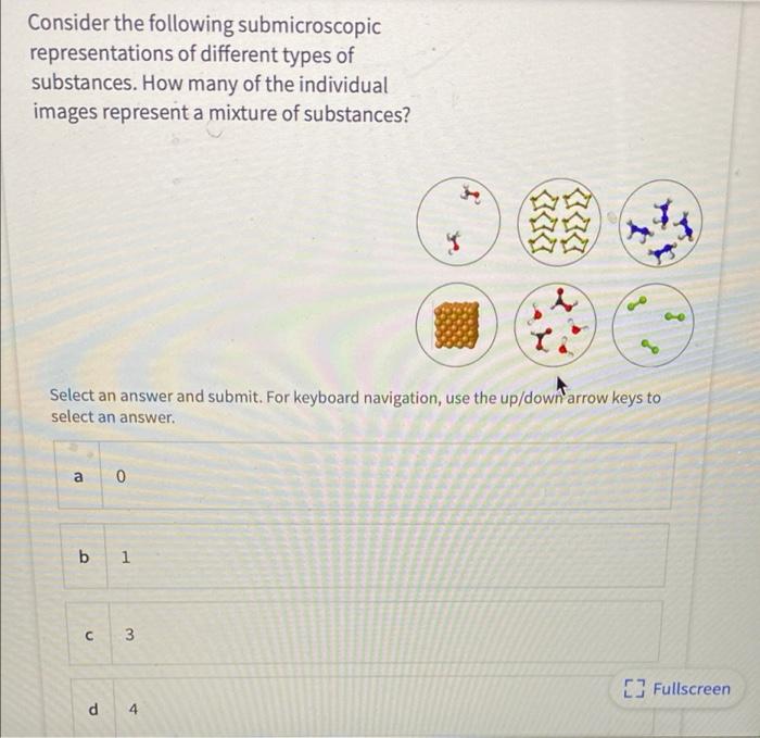 Solved Consider The Following Submicroscopic Representations | Chegg.com