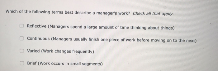 Solved Which of the following terms best describe a | Chegg.com