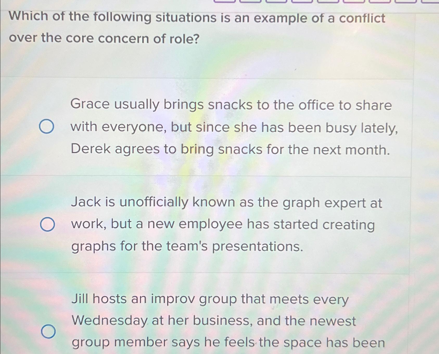 Solved Which of the following situations is an example of a | Chegg.com