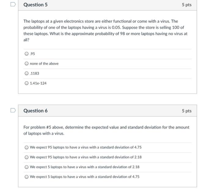 Solved Question 6 5 pts For problem #5 above, determine the | Chegg.com
