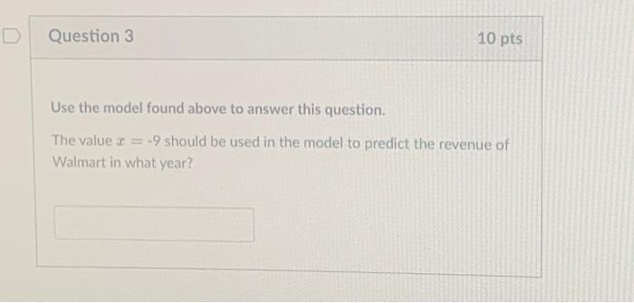Solved Use the model found above to answer this question. | Chegg.com