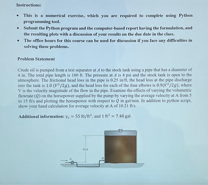 Solved Instructions: - This is a numerical exercise, which | Chegg.com