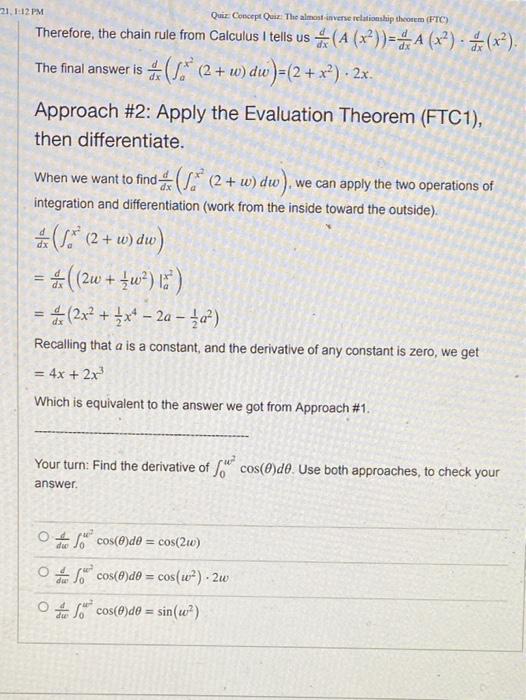 Solved Question 3 1 pts Recall the chain rule from | Chegg.com