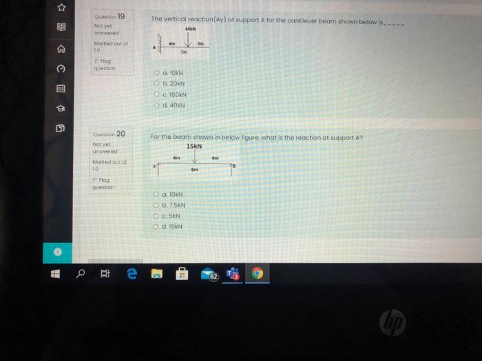 Solved Question 18 Nett To calculate the Horizontal | Chegg.com