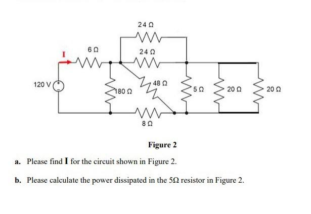 Solved Figure 2 a. Please find I for the circuit shown in | Chegg.com