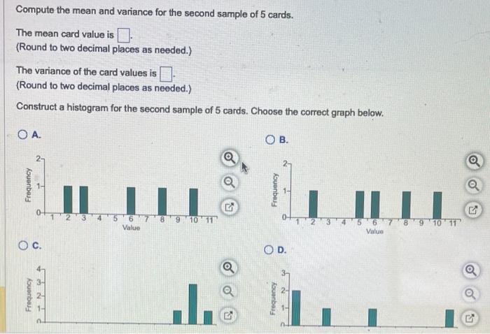 Solved Find the mean and variance of a deck of 52 cards, | Chegg.com