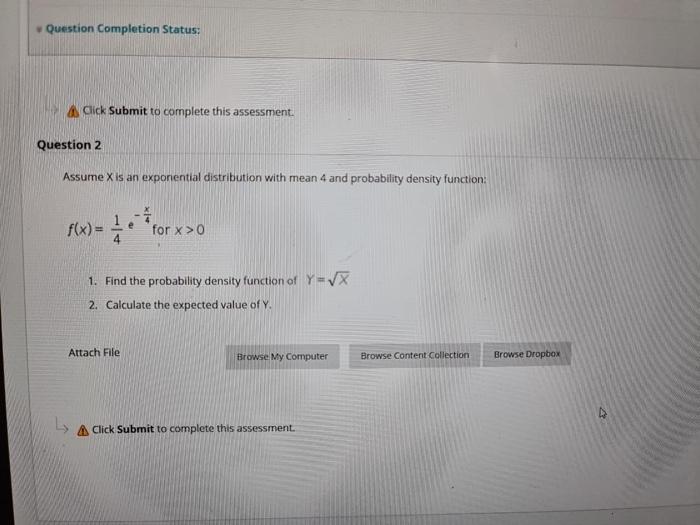 Solved Question Completion Status: Click Submit to complete | Chegg.com