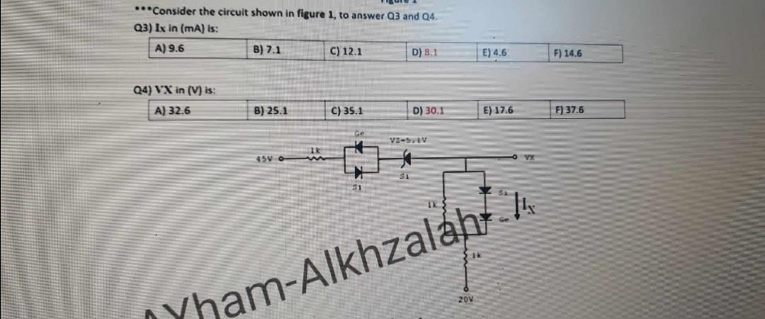 Solved -. Consider the circuit shown in figure 1, to answer | Chegg.com