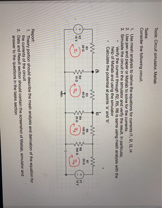 Solved Tools: Circuit simulator, Matlab Tasks: Consider the | Chegg.com