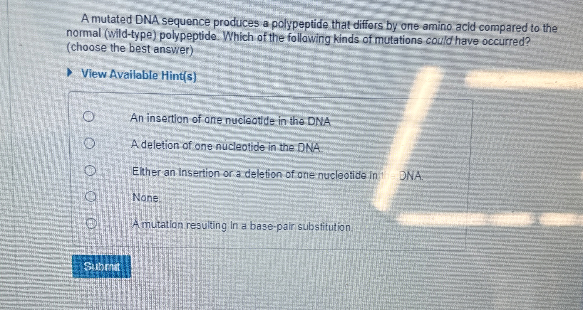 Solved A mutated DNA sequence produces a polypeptide that
