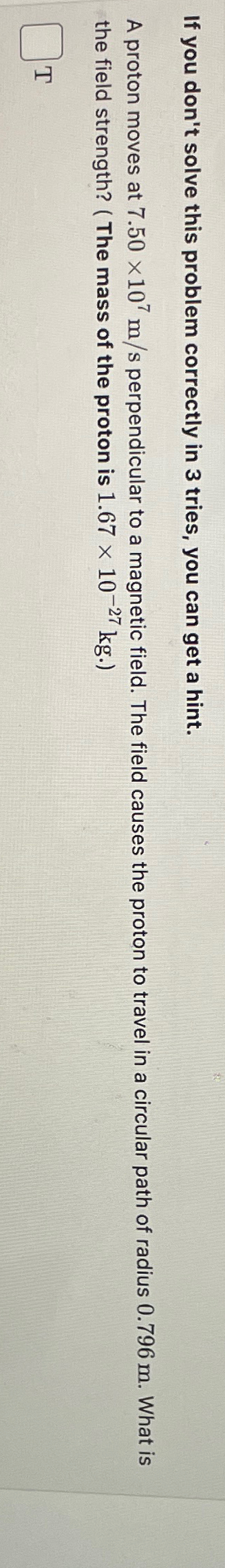 Solved If you don't solve this problem correctly in 3 | Chegg.com