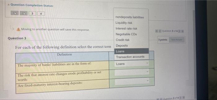 Solved Question Completion Status: 3 A Moving to another | Chegg.com