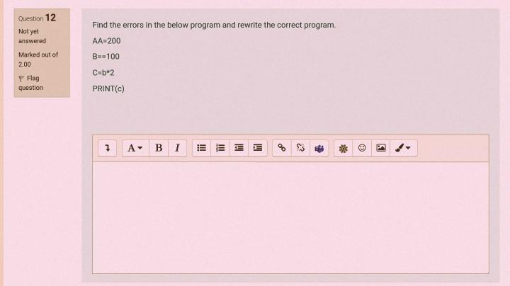 Solved Question 12 Not yet answered Find the errors in the | Chegg.com