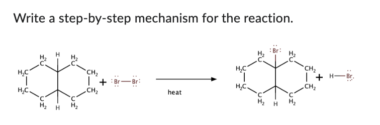 Write the step by step mechanism for the following | Chegg.com