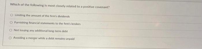 Solved Which of the following is most closely related to a | Chegg.com
