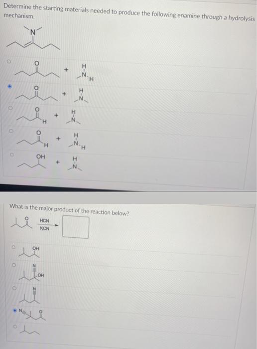 Solved Determine the starting materials needed to produce | Chegg.com