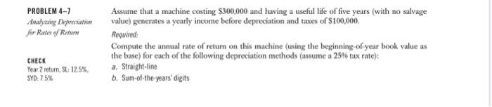 Solved Assume that a machine costing $300,000 and having a | Chegg.com