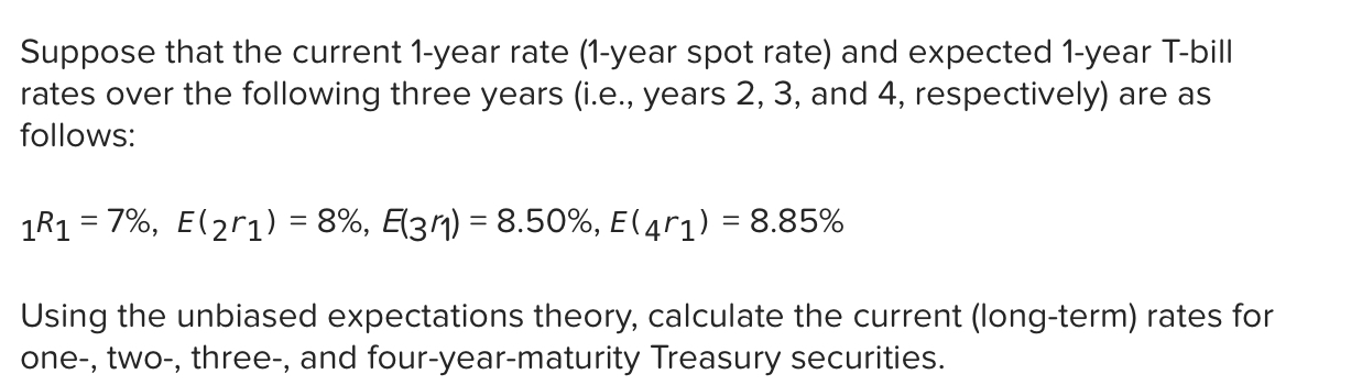 Solved Suppose That The Current 1 year Rate 1 year Spot Chegg solved-suppose-that-the-current-1-year-rate-1-year-spot-chegg