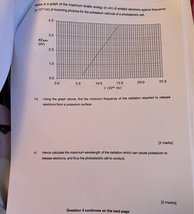 Solved a) Photoelectric Effect This part of the question is | Chegg.com