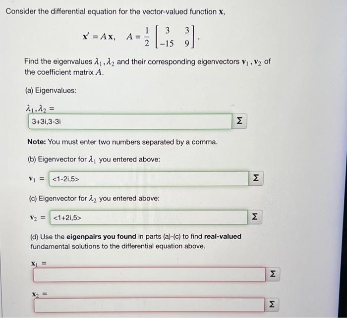 Solved Consider the differential equation for the | Chegg.com