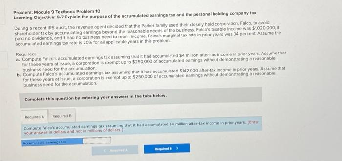 Solved Problem: Module 9 Textbook Problem 10 Learning | Chegg.com