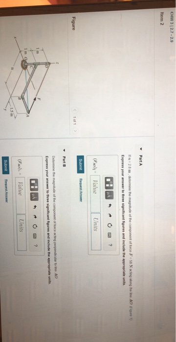 Solved CHW312.7 -2.9 Item 2 Part A ) 28 m e theme of the | Chegg.com