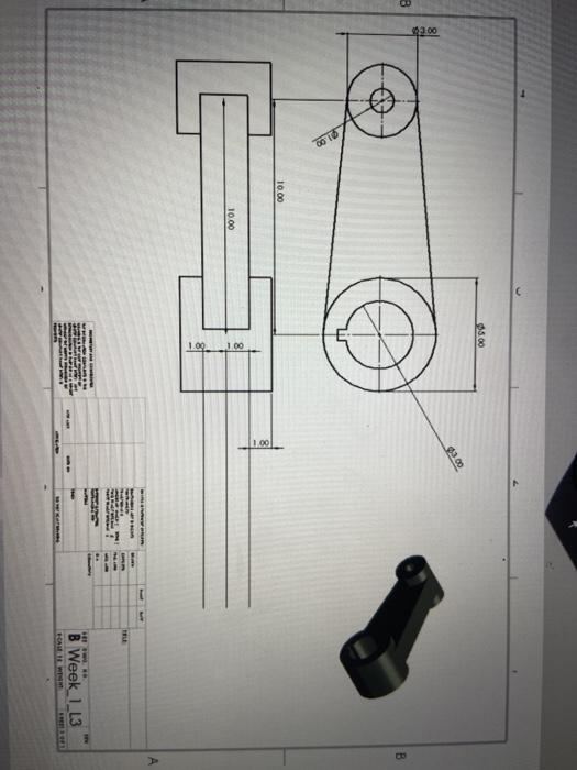 Solved Draw an isometric sketch of the machine component | Chegg.com