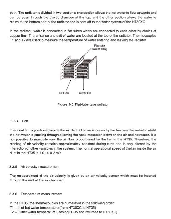 Solved EXPERIMENT 3 Cross Flow Heat Exchanger 3.1 Objectives