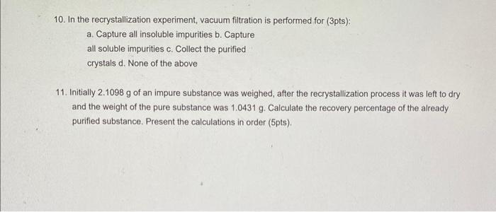 theory of recrystallization experiment