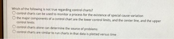 Solved Which of the following is not true regarding control | Chegg.com