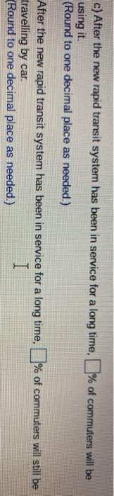 Solved: A New Rapid Transit System Has Just Started Operat... | Chegg.com