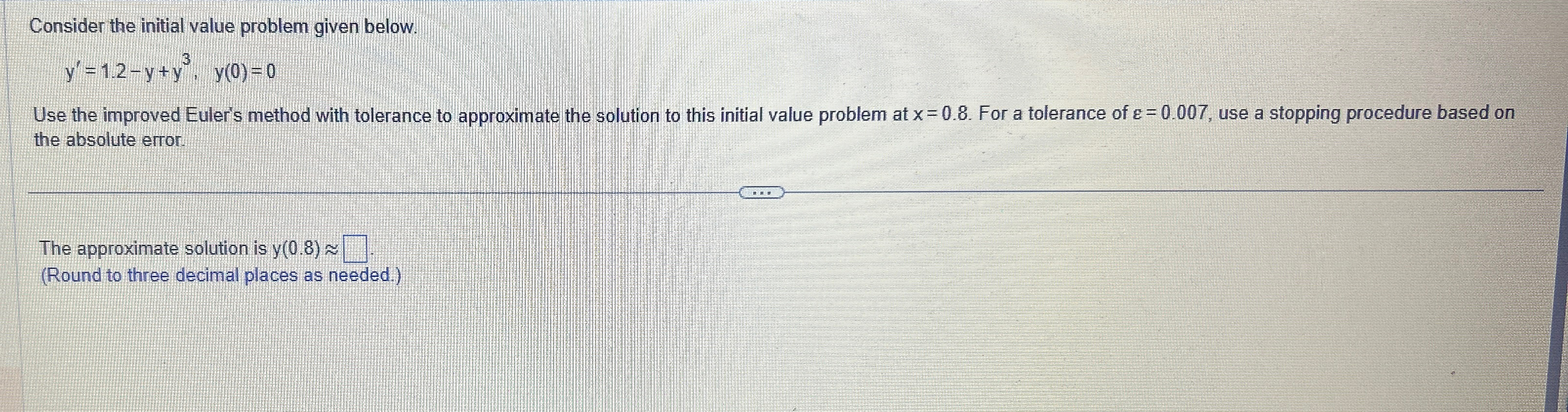 Solved Consider the initial value problem given | Chegg.com